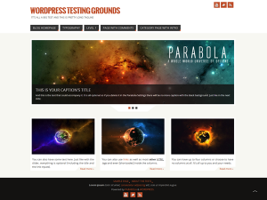 Free WordPress theme - Parabola